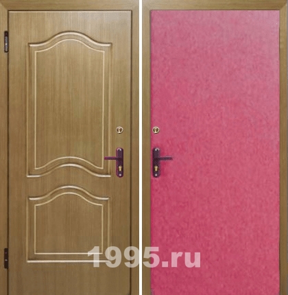 Железные двери эконом с МДФ № 29 Железные двери эконом с МДФ № 29