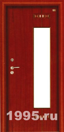 Дверь с зеркалом и массивом дерева Дверь с зеркалом и массивом дерева